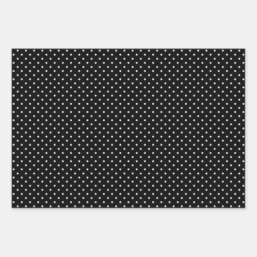 Lila, schwarz und weiß geschenkpapier set (Vorderseite)