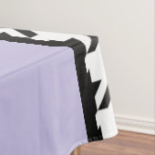 Lila, schwarz und weiß Vintag Tischdecke (Beispiel)