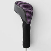 Lila Schwarz-Weave-Muster Golf Headcover (angewinkelt)