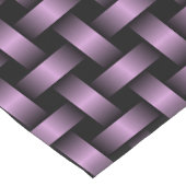 Lila Schwarz-Weave-Muster Kurzer Tischläufer (Ecke)
