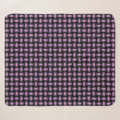 Lila Schwarz-Weave-Muster Sherpadecke (Vorderseite (Horizontal))