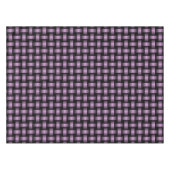 Lila Schwarz-Weave-Muster Tischdecke (Vorderseite (Horizontal))