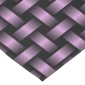 Lila Schwarz-Weave-Muster Tischdecke (Schrägansicht)