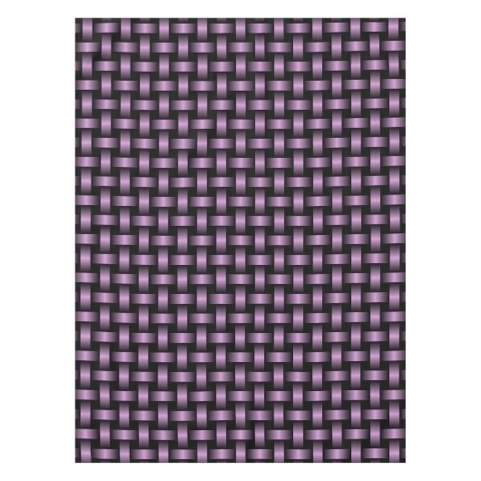 Lila Schwarz-Weave-Muster Tischdecke (Vorderseite)