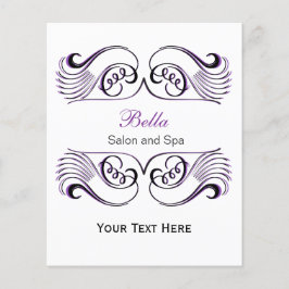 Lila, schwarz-weiß-schicke Business-Flyer Flyer