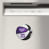 Lila schwarze Basketballmannschaft färbt Geschenke Magnet (In Situ (Geschirrspüler))