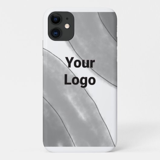 lila schwarze Blätter in einfachem Blau Case-Mate iPhone Hülle (Rückseite)