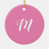 lila schwarze Blätter in einfachem Blau Keramik Ornament (Vorne)