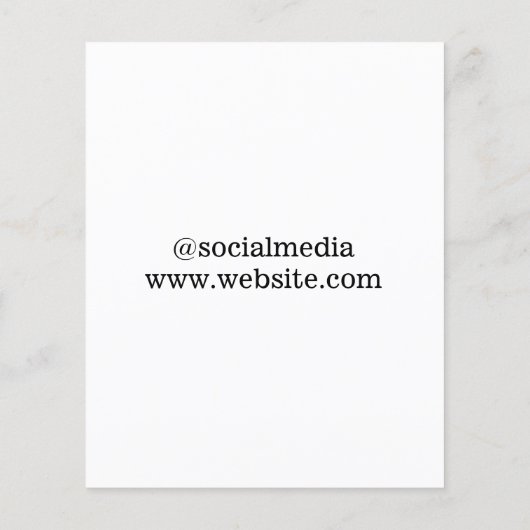 lila  schwarze Blätter mit Logo Flyer (Hinten)