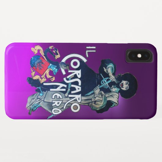 LILA SCHWARZE CORSAIR Case-Mate iPhone HÜLLE (Rückseite (Horizontal))