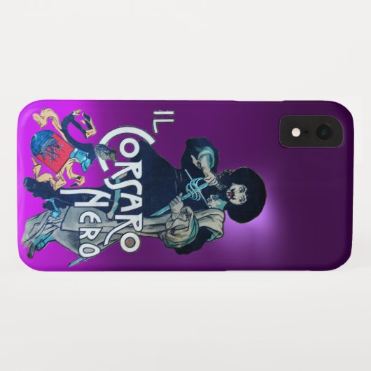 LILA SCHWARZE CORSAIR Case-Mate iPhone HÜLLE (Rückseite (Horizontal))