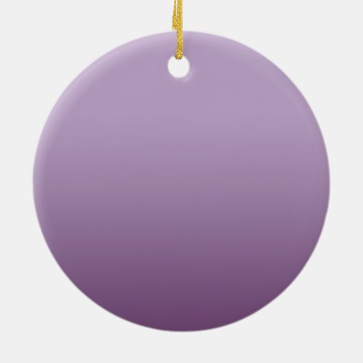 Lila Schwarze Eyelashes Keramik Ornament (Hinten)