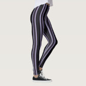 lila schwarze Frauen Leggings (Rechts)