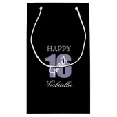 Lila schwarze Geschenk-Tasche des Bonbon-16 Kleine Geschenktüte (Rückseite)