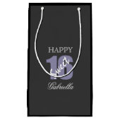 Lila schwarze Geschenk-Tasche des Bonbon-16 Kleine Geschenktüte (Vorderseite)