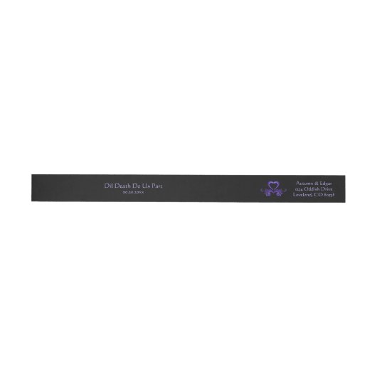 Lila-schwarze gothische Hochzeit (Person)