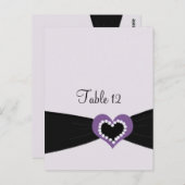 Lila schwarze Mittelklassenkarte Postkarte (Vorne/Hinten)