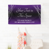 Lila schwarze Ombre-Leuchtzeichen fügen Ihren eige Banner (Insitu)