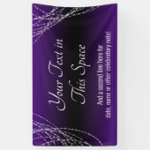 Lila schwarze Ombre-Leuchtzeichen fügen Ihren eige Banner (Vertikal)