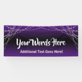 Lila schwarze Ombre-Leuchtzeichen fügen Ihren eige Banner (Horizontal)