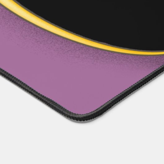 Lila-schwarze Schreibtischmatte mit/ohne Anfangsbu (Ecke)