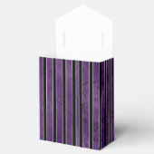 LILA SCHWARZE SCHWARZE HALLOWENSTREIFEN GESCHENKSCHACHTEL (Geöffnet)