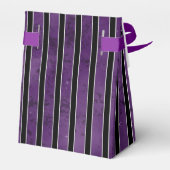 LILA SCHWARZE SCHWARZE HALLOWENSTREIFEN GESCHENKSCHACHTEL (Rückseite)