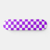 Lila schwarze u. weiße Checkered Skateboard (Horizontal)