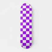 Lila schwarze u. weiße Checkered Skateboard (Vorne)