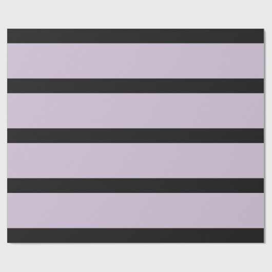 Lila, schwarze und helle Bleistift-Streifen Geschenkpapier (Flach)