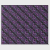 Lila, schwarze Violette, diagonale Gestaltung Geschenkpapier (Flach)