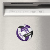 lila schwarze Volleyball-Mannschaft färbt Jungs Magnet (In Situ (Geschirrspüler))