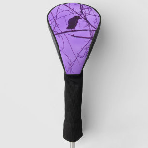 Lila schwarze Zweige für Single der schwarzen Silh Golf Headcover