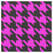 Lila schwarzer Houndstooth-Karo Stoff (Nahaufnahme)