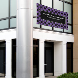 Lila Schwarzer Karo - Corporate Event / Messe Banner