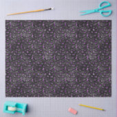 Lila schwarzer Sparkeleoparddruck Seidenpapier (Basteln)