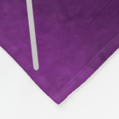 Lila Schwarzer-Spinne-Spange Fleecedecke (Ecke)