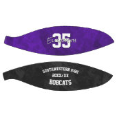 Lila schwarzer Teamname Ende der Saison Keepake Basketball (Panele)