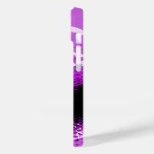 Lila schwarzer Tierdruck Case-Mate iPhone Hülle (Rückseite / Links)