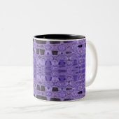 lila schwarzes abstraktes zweifarbige tasse (VorderseiteRechts)