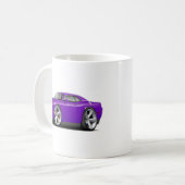 Lila-Schwarzes Auto des Herausforderer-SRT8 Kaffeetasse (Vorderseite Links)