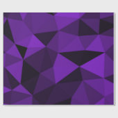 Lila-schwarzes geometrisches Maschenmuster Geschenkpapier (Flach)