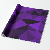 Lila-schwarzes geometrisches Maschenmuster Geschenkpapier (Ungerollt)