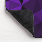 Lila-schwarzes geometrisches Maschenmuster Mousepad (Ecke)