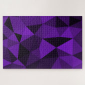 Lila-schwarzes geometrisches Maschenmuster Puzzle (Horizontal)