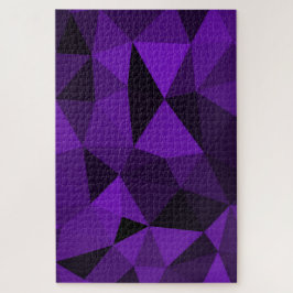 Lila-schwarzes geometrisches Maschenmuster Puzzle