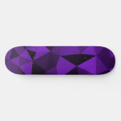 Lila-schwarzes geometrisches Maschenmuster Skateboard (Horizontal)