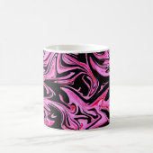 Lila-schwarzes Marmormuster, Kaffeetasse (Mittel)