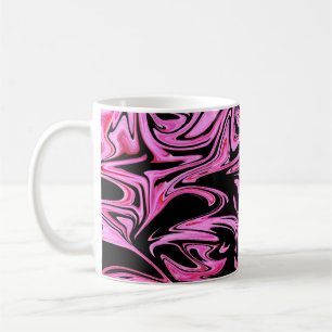 Lila-schwarzes Marmormuster, Kaffeetasse