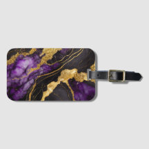 Lila schwarzes Marmormuster mit Gold